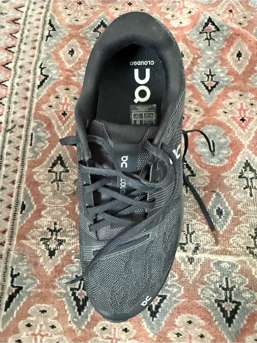 On Running Men's Cloudflow Black Athletic Running Shoes - Picture 6 of 6